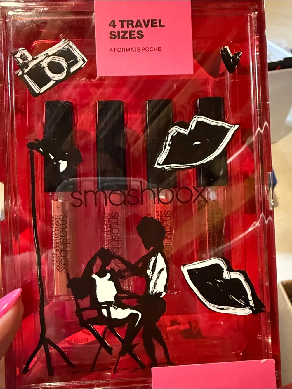 Smashbox Men's Lip Set — Red and Black Packaging